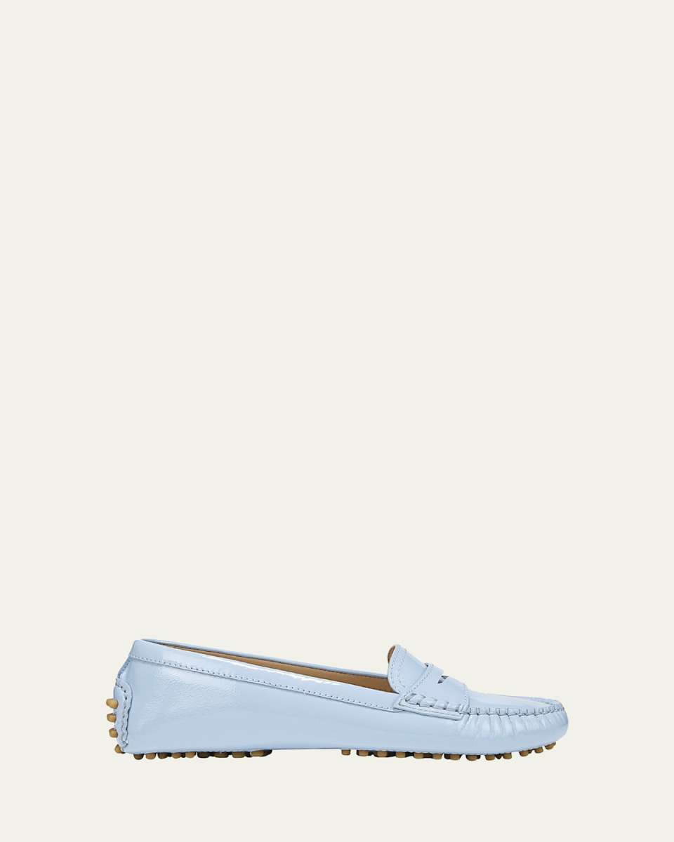 Jia Leather Driver Penny Loafers